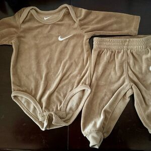 Nike Tan Kids One Piece Set